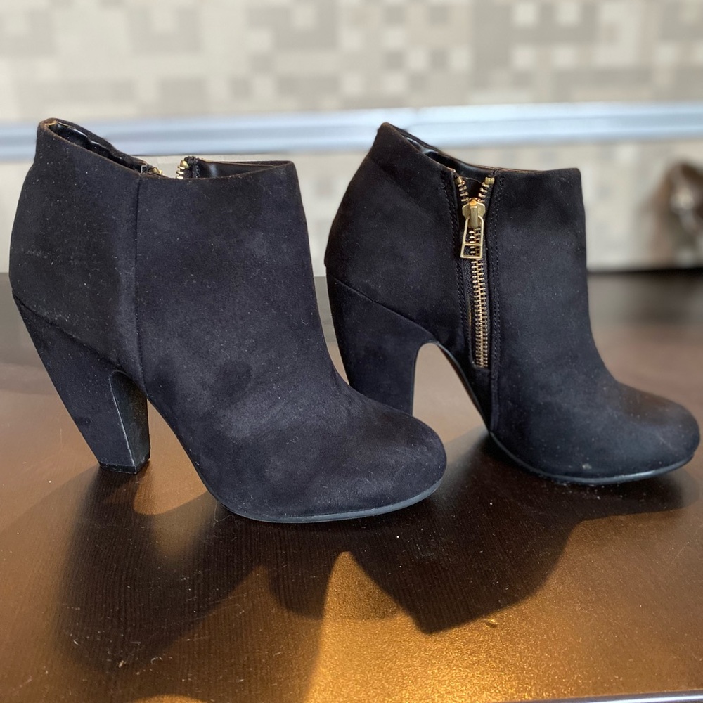 Black ankle boots